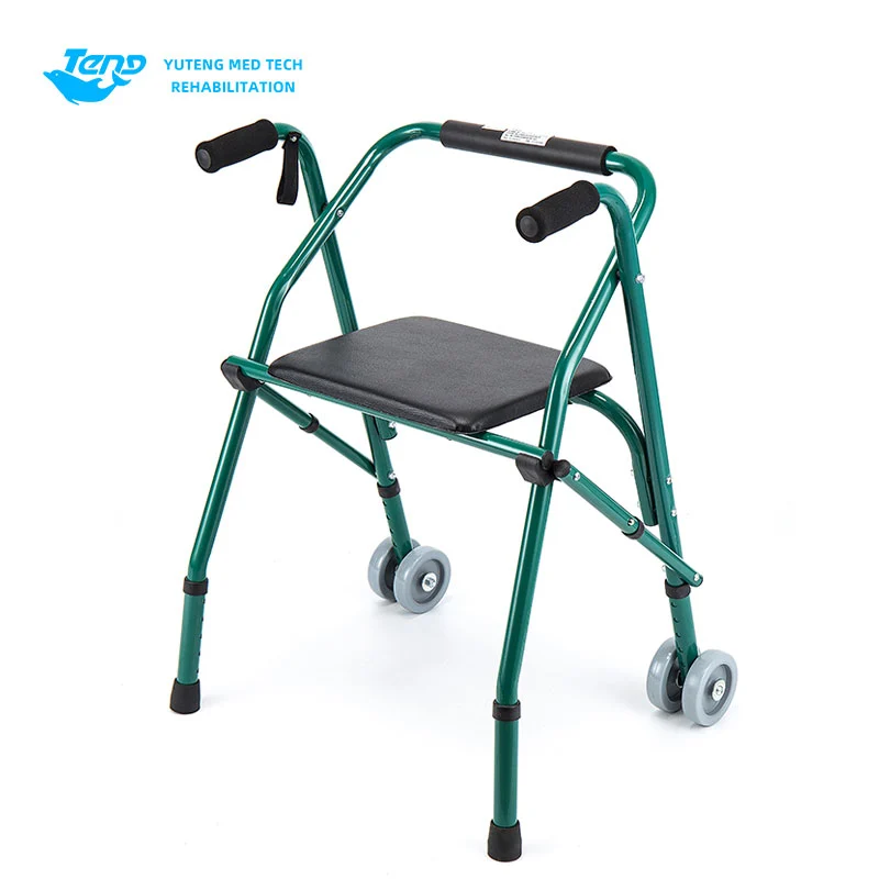 Bộ đi bộ hợp kim nhôm với chỗ ngồi